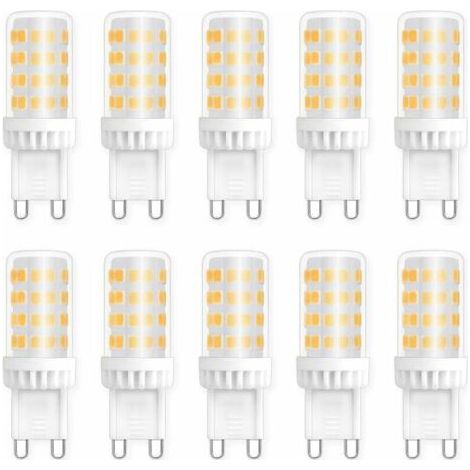 Ampoules LED G9 5W, Equivalente 40W 50W Halogène Lumière, 450LM, Blanc Neutre 4000K, AC 220V, Culot G9 Standard, économie d'énergie, pour Ceiling Lighting, Kitchen, Chambre, Salon, Pa