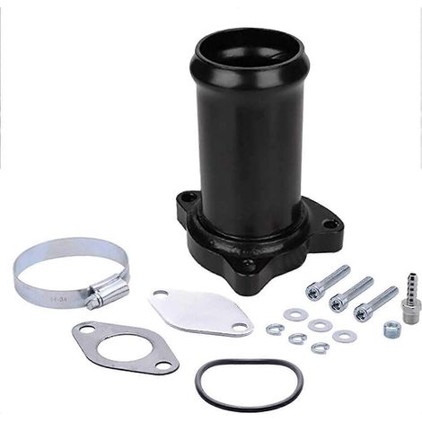 Vanne EGR, tuyau de remplacement de vanne 57 mm compatible avec le kit de suppression EGR 1.9 TDI 130/160 ch Diesel (noir) (1/5)