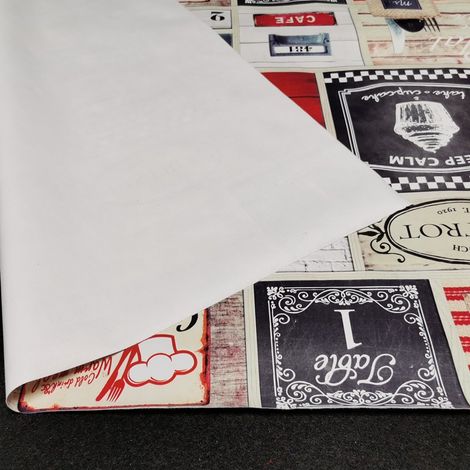 Nappe Toile cirée PVC sur Mesure, Tailles et Motifs au Choix, toile cirée pour Tables intérieures et extérieures - 140 x 140cm - Coffee Shop.