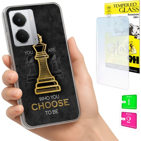 Funda para Realme 14 5G / 14T 5G con cubierta trasera para foto + cristal 9H (1/5)