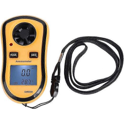 Anémomètre numérique LCD 2025 pour la mesure de la vitesse du vent et de la température (1/5)