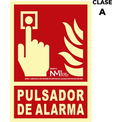 Panneau Extinction Alarme Signalisation Incendie Pvc Classe A - Normaluz (1/3)