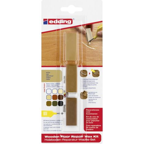 Edding Holzboden-Reparaturwachs-Set 8902 eiche Wachs