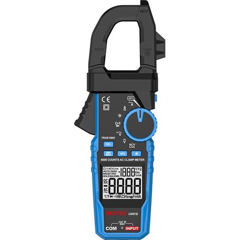 Pince ampèremétrique numérique CM87B MESTEK 600A Weiss Meter Valeur efficace réelle Plage automatique Résistance Diode Multimètre Pince ampèremétrique numérique (1/5)