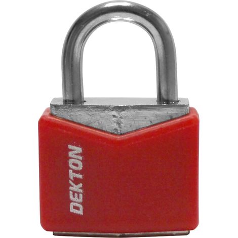 Dekton Protected Security Padlock Steel Shackle 3 Keys 25mm Lock (1/2)