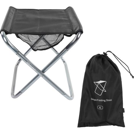 Tabouret Pliable Extérieur Aluminium Alliage Tissu Jacquard Dense Charge 150 Kg Pour Camping Randonnée Pique-Nique 1 Pièce (1/5)