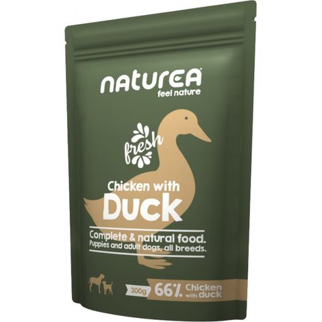 Naturea  Comida húmeda para perros  Bolsa de 300 g - Pollo y pato 300 g