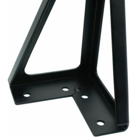 Pieds De Table - Métal Noir - Hauteur 15,5 Cm - Charge Max 800 Kg - Lot De 4 (1/4)