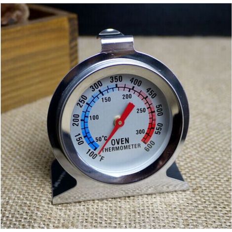 Thermomètre de Four 50-300°C/100-600°F, Four Grill Fry Chef Fumeur Thermomètre à Lecture Instantanée Thermomètre en Acier Inoxydable Cuisine Cuisson Thermomètre (1/5)