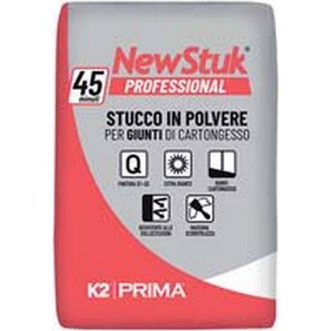 4PZ K2 NEWSTUK PROFESSIONAL STUCCO PER CARTONGESSO IN POLVERE IN SACCO - Kg.5