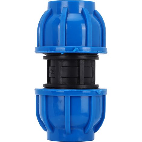 4 pièces Adaptateurs de raccords droits en plastique PE 32 mm à 32 mm pour tuyaux d'eau (1/5)