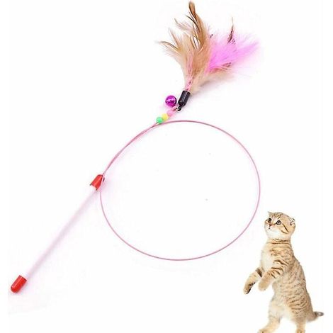 chat Jouet Plume Animaux De Compagnie Entranement Taquiner Interactif Jouet Chaton Chaser Pour Exercice Jouer Amusement (1/3)