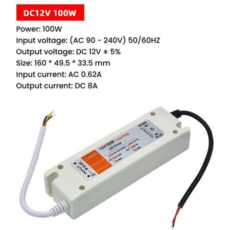 Alimentation À Découpage - 12 V CC 48 W - Pour Éclairage LED - Entrée 90-240 V - 1 Pièce (1/5)