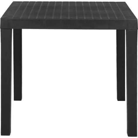 Maison Exclusive - Gartentisch Grau 79x65x72 cm Kunststoff