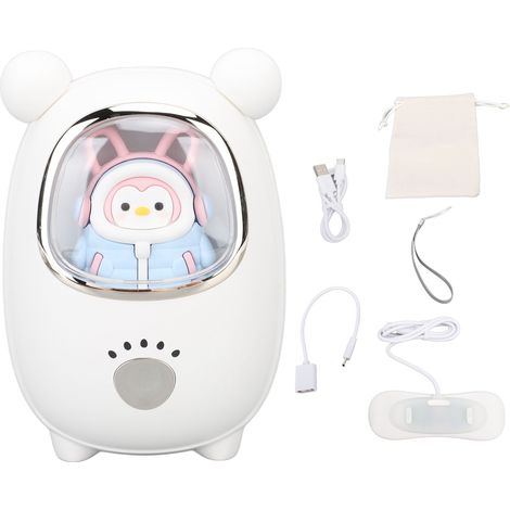 Chauffe-mains électrique portable rechargeable, banque d'énergie chauffante rapide, mignon design pingouin, lampe nocturne pour extérieur (1/5)