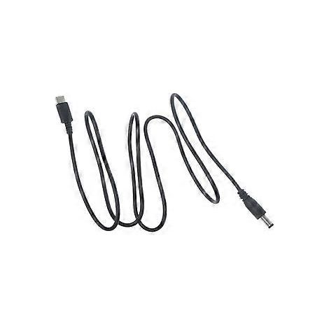 USB-C-auf-DC-5,5x2,1-mm-Ladekabel für 5-V-Lüfter, Monitore, LED-Leuchten, Lautsprecher und mehr (1 m) (1/5)