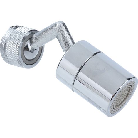 Mitigeur de lavabo avec bec orientable 720°, aérateur anti-éclaboussures et filtre, pommeau de douche M24 filetage extérieur (1/5)