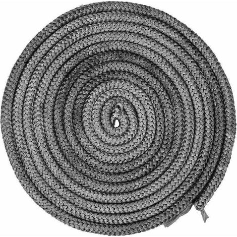 Joint de poêle 4M Ø 10 mm, joint de porte de four en fibre de verre, joint de cheminée pour insert de poêle, résistant à la chaleur jusqu'à 550 °C (1/4)