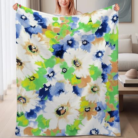 Couverture de lit en polaire, douce et chaude en microfibre toutes saisons, décoration de chambre à coucher, cadeau pour femmes et hommes, 6080 pouces (1/4)