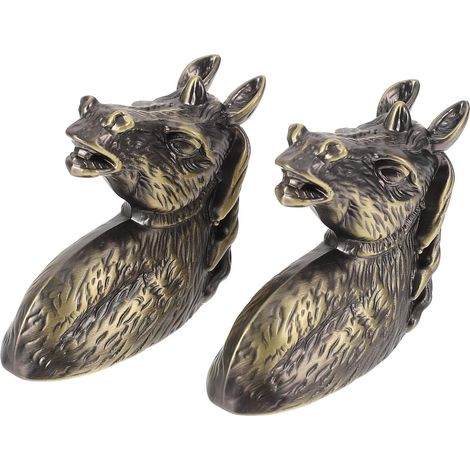 Poignée de traction en forme tête cheval verte, alliage zinc, 2 (1/5)