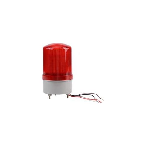 LED Lampe Avertissement d'urgence Flash Rouge Rotatif Voyant Clignotant Gyrophare Stroboscopique d'Alarme Lumière Rouge Rotatif AC220V