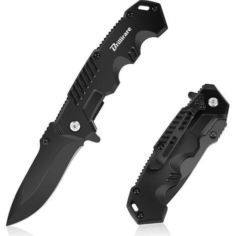 Taschenmesser klappbar mit Glasbrecher, AUS10 Stahl, für Outdoor & Alltag