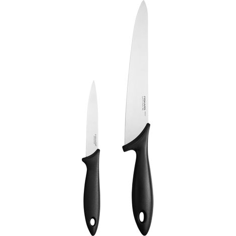 Fiskars - Essential Cook Set - 2 Pieces - Kitchen Knife & Vegetable Knife