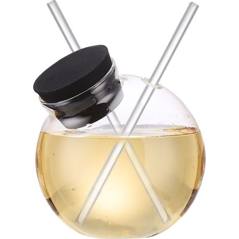 1 Boule à cocktail, accessoire infuseur fumage, verre tube transparent, pour whisky, thé glacé, bar, fête (1/5)