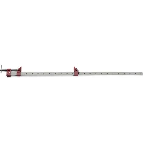 Select Serre-joint à pompe 1067 mm 42", extra robuste, rail acier, 500 kg force de serrage, mâchoires parallèles, vis Acme double filet (1/5)