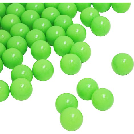 LittleTom 50 Boules en PE 5,5cm de diamètre pour remplir piscine bébé Vert (1/5)