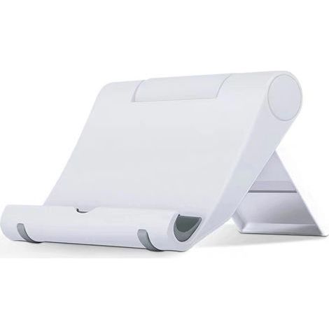 Lot de 2 supports de téléphone pliables et réglables, compatibles avec les smartphones (blanc) (1/5)