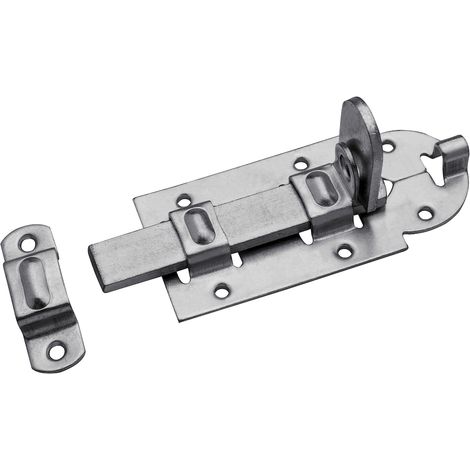 N+D Schlossriegel gerade mit Schlaufe 5801031 verzinkt 120x56 mm (1/2)