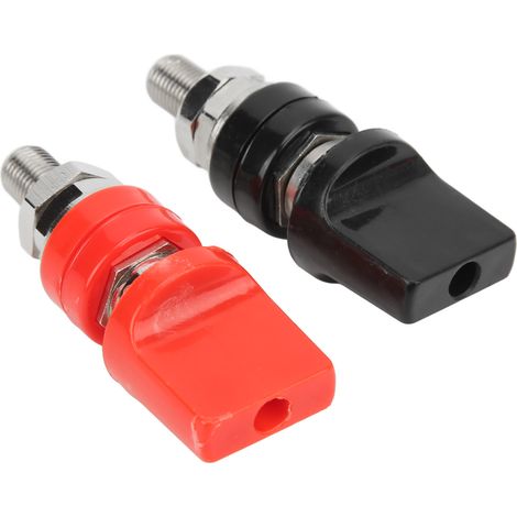 Bornes de jonction M10 en laiton 4mm pour courant élevé avec capuchon plat et douille