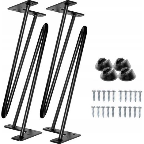 Metallbeine für Tische, Couchtische, DIY-Haarnadelbeine, 41 cm Durchmesser, 10 Stück (1/5)