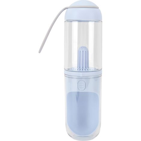 Gourde chien 330ml bleue, design élégant léger une pièce, distributeur eau portable anti-fuite pour animaux (1/5)