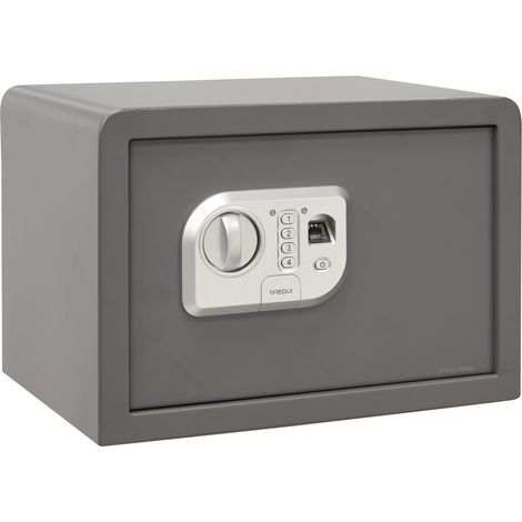 ARREGUI Print 140540 Cassaforte in Acciaio con apertura elettronica con impronta digitale o con codiceCassaforte a Mobile Biométrica per Abitazionicon Chiave di Emergenza27 x 38,5 x 30 cm