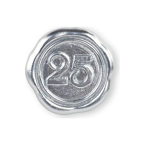 Cupido&Co. Ceralacca Argento 25 Adesivo 24 Pz