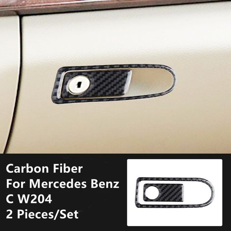 (M) Bandes décoratives de garniture de modification en fibre de carbone compatibles avec les accessoires intérieurs de voiture Mercedes-Benz Classe C W204 (1/5)