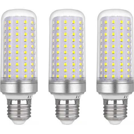 E27 LED-Maiskolbenlampe, 30 W, AC 175–265 V, Kaltweiß (6000 K), 2500 lm, nicht dimmbar, entspricht einer 300-W-Halogenlampe, LED-Maiskolbenlampe für Kronleuchter, Deckenleuchten, Tisch- und Stehlampen