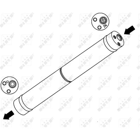 Filtre déshydratant, climatisation NRF 33141 SEAT 6X0820191A