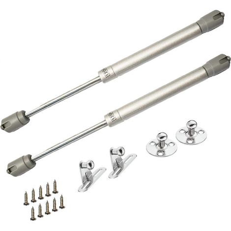 Lot de 2 vérins à gaz hydrauliques universels pour couvercle, charnières à fermeture douce, force de 120 N (1/5)