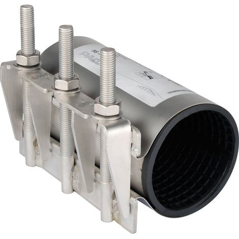 Collier de réparation inox 3 tirants type AB joints EPDM - Série 1407 Ø138/150