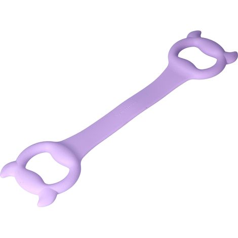 Bande élastique de fitness en latex pour exercices à domicile, yoga et entraînement portable - Violet (1/5)