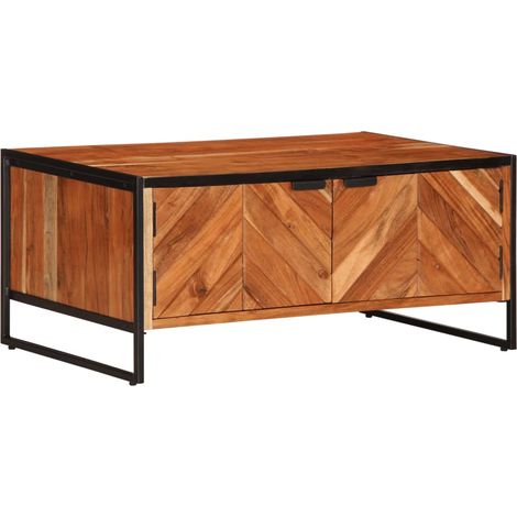 Couchtisch 90x55x40 cm Massivholz Akazie