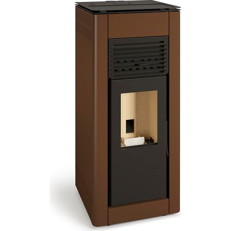 TJ - Estufa de Pellet Canalizable Nahia de 9,5 kW - Color Marrón (1/5)