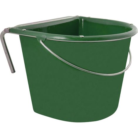 V-PLAST Mangiatoia con rinforzo in ferro e manico 15 lt VERDE (1/3)