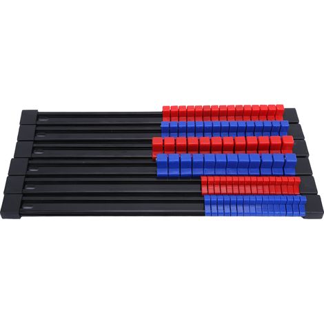 Organisateur De Douilles À Glissière - 6 Pièces - Pour Douilles 1/2 Pouces 3/8 Pouces 1/4 Pouces - Atelier Garage (1/5)
