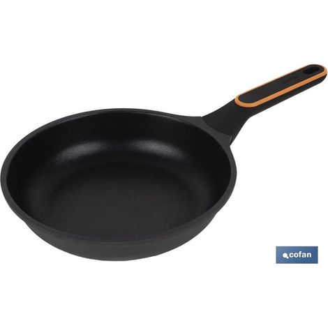 Poêle à frire en fonte d'aluminium pleine induction 24 cm Olivier