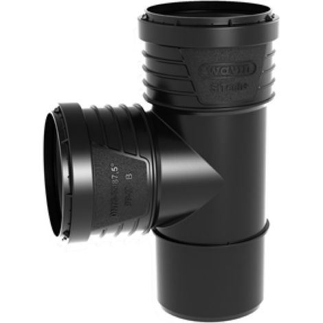 BRAGA 87 ° AD INNESTO IN PP CON GUARNIZIONE SERIE SITECH+ INSONORIZZATA - EE ¸40 - WAV