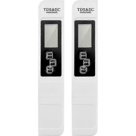 Testeur d'eau numérique TDS-mètre, pH-mètre 0-14, pH-mètre 0-9990 ppm, écran LCD TDS et EC, pureté de l'eau (ppm Aq YY) (1/5)